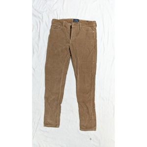 Lucky brand brown corduroy brooke skinny stretch pants size 10